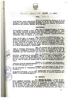 Resolución Jefatural N° 188-1984/AGN/J