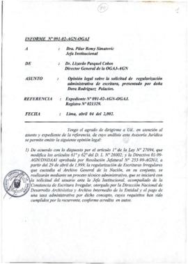INFORME 091-02-AGN-OGAJ