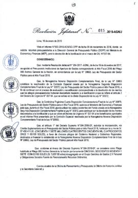 Resolución Jefatural N° 015-2019-AGN/J