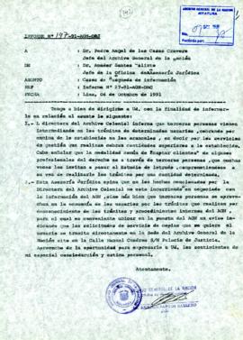 INFORME 197-91-AGN/OAJ