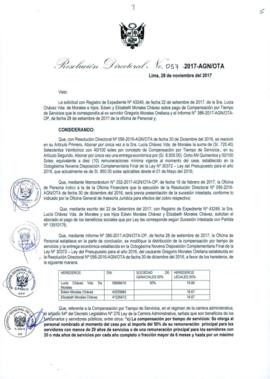 Resolución Directoral N° 057-2017-AGN/OTA