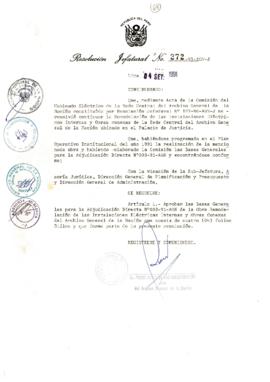 Resolución Jefatural N° 272-1991/AGN/J
