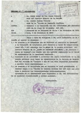 INFORME 179-91-AGN/OAJ