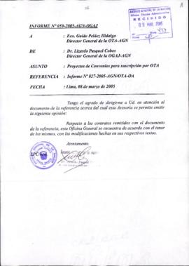 INFORME 059-2005-AGN-OGAJ