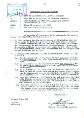 MEMORANDUM 075-88-AGN/JOAJ