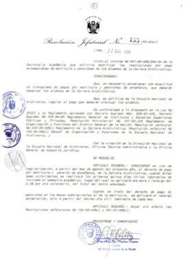Resolución Jefatural N° 135-1998/AGN/J
