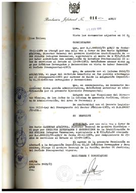 Resolución Jefatural N° 014-1985/AGN/J