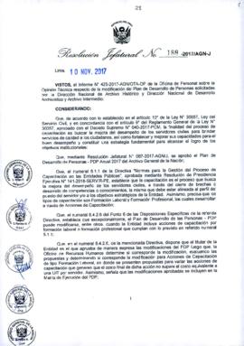 Resolución Jefatural N° 188-2017-AGN/J