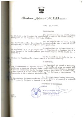 Resolución Jefatural N° 163-1982/AGN/J