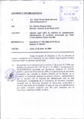 INFORME 190-2006-AGN/OGAJ