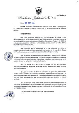 Resolución Jefatural N° 413-2013-AGN/J