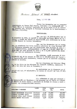 Resolución Jefatural N° 042-1984/AGN/J