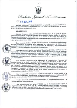 Resolución Jefatural N° 166-2017-AGN/J