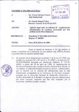 INFORME 054-2006-AGN/OGAJ