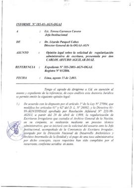 INFORME 185-2003-AGN-OGAJ