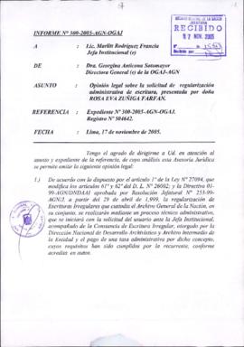 INFORME 300-2005-AGN-OGAJ