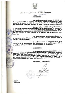 Resolución Jefatural N° 006-1984/AGN/J