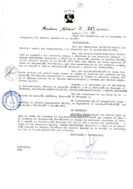 Resolución Jefatural N° 248-1991/AGN/J