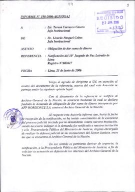 INFORME 198-2006-AGN/OGAJ