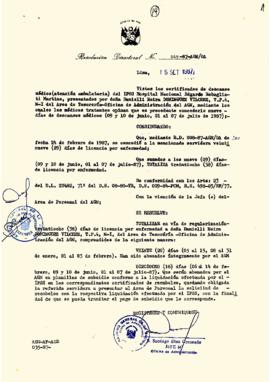 Resolución Directoral N° 49-87-AGN-OA
