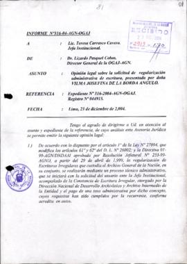 INFORME 316-2004-AGN-OGAJ