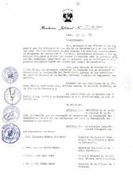Resolución Jefatural N° 075-1993/AGN/J