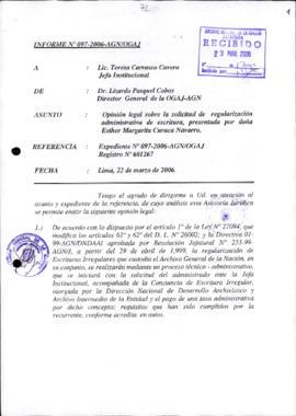 INFORME 097-2006-AGN/OGAJ