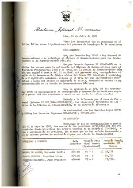 Resolución Jefatural N° 108-1982/AGN/J