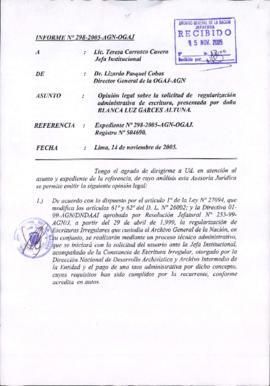 INFORME 298-2005-AGN-OGAJ