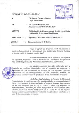 INFORME 247-2003-AGN-OGAJ