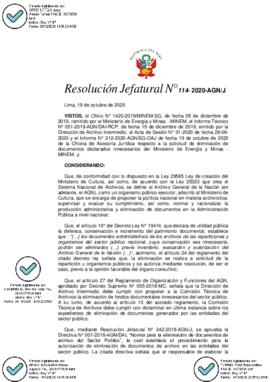 Resolución Jefatural N° 114-2020-AGN/J