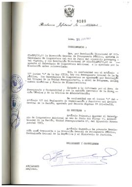 Resolución Jefatural N° 108-1983/AGN/J