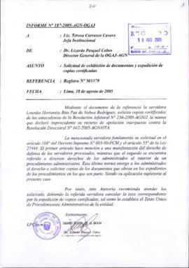 INFORME 187-2005-AGN-OGAJ