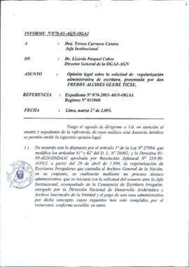 INFORME 070-2003-AGN-OGAJ