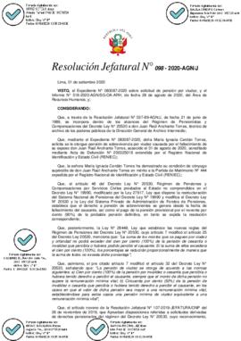 Resolución Jefatural N° 098-2020-AGN/J