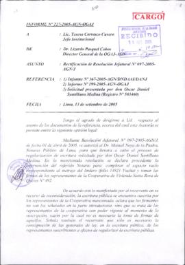 INFORME 227-2005-AGN-OGAJ