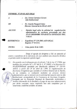 INFORME 139-2003-AGN-OGAJ
