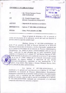 INFORME 312-2006-AGN/OGAJ