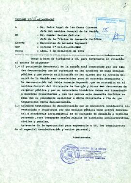 INFORME 178-91-AGN/OAJ