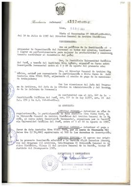 Resolución Jefatural N° 157-1985/AGN/J