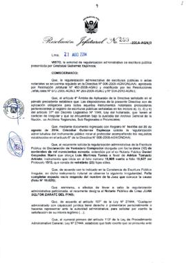 Resolución Jefatural N° 289-2014-AGN/J