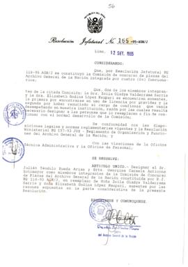 Resolución Jefatural N° 165-1995/AGN/J