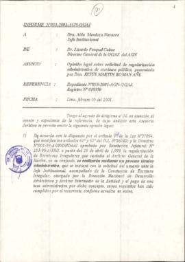 INFORME 033-2001-AGN-OGAJ
