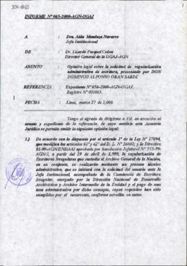 INFORME 065-2000-AGN-OGAJ