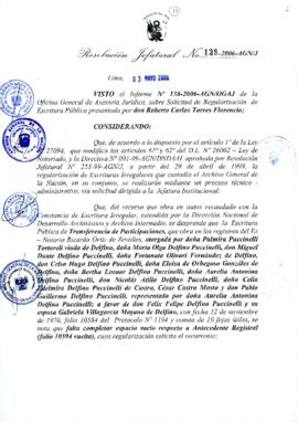 Resolución Jefatural N° 139-2006-AGN/J