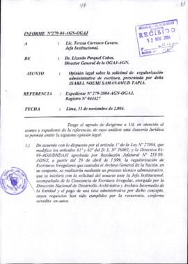INFORME 279-2004-AGN-OGAJ