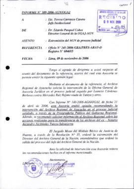 INFORME 389-2006-AGN/OGAJ