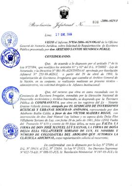 Resolución Jefatural N° 030-2006-AGN/J