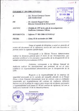 INFORME 384-2006-AGN/OGAJ