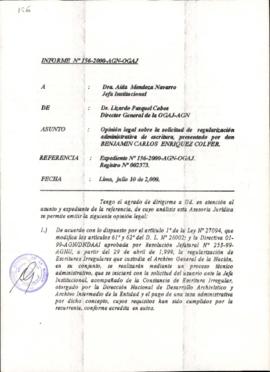 INFORME 156-2000-AGN-OGAJ